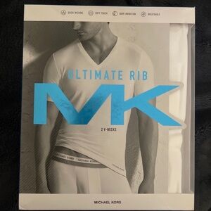 Michael Kors Ultimate Rib 2 V-Neck Undershirts